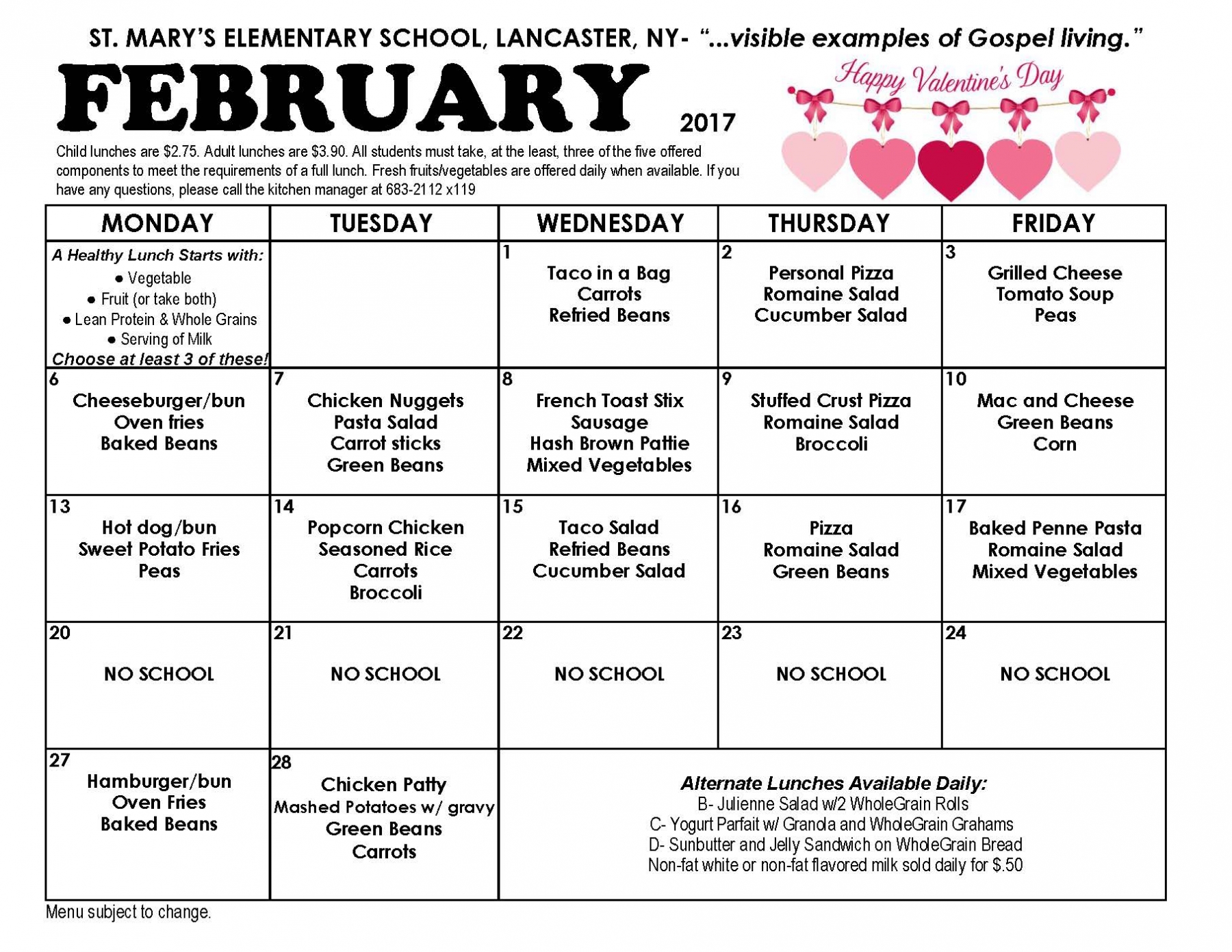 kankakee school district lunch menu calendar kankakee school district lunch menu calendar